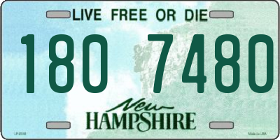 NH license plate 1807480