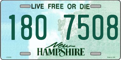 NH license plate 1807508
