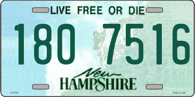 NH license plate 1807516