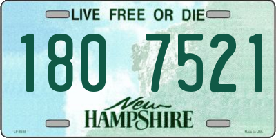 NH license plate 1807521