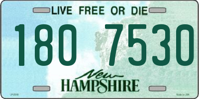 NH license plate 1807530