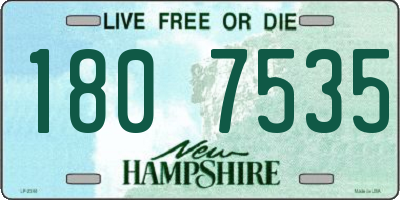 NH license plate 1807535
