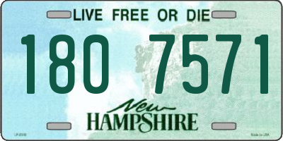 NH license plate 1807571