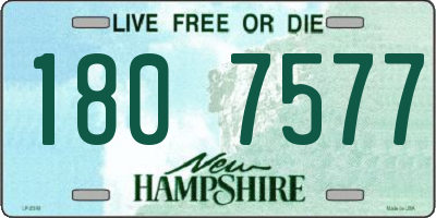 NH license plate 1807577