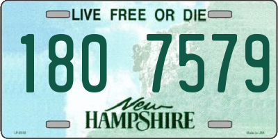 NH license plate 1807579