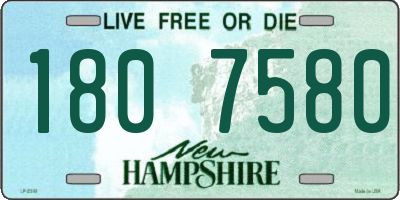 NH license plate 1807580