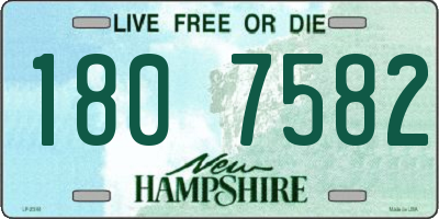 NH license plate 1807582