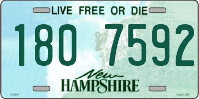 NH license plate 1807592