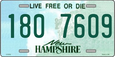 NH license plate 1807609