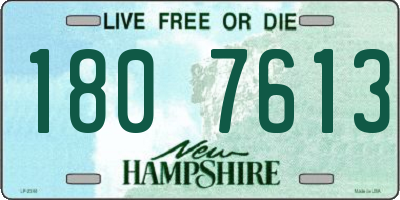 NH license plate 1807613