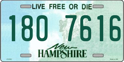NH license plate 1807616