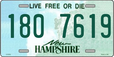 NH license plate 1807619