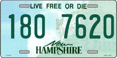 NH license plate 1807620