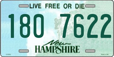 NH license plate 1807622