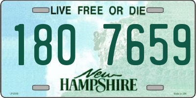 NH license plate 1807659