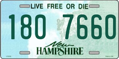 NH license plate 1807660