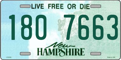 NH license plate 1807663