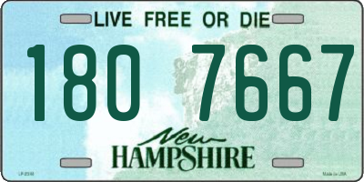 NH license plate 1807667