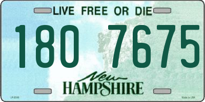 NH license plate 1807675