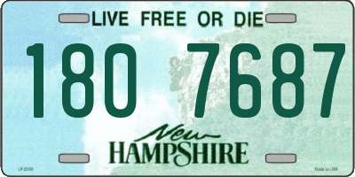 NH license plate 1807687