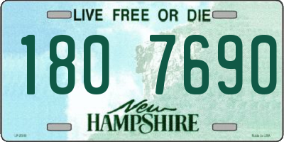NH license plate 1807690