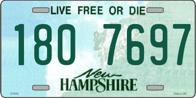 NH license plate 1807697