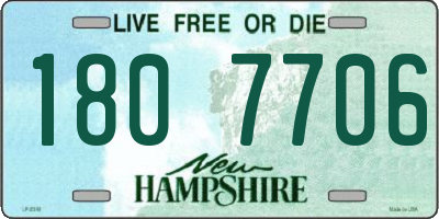 NH license plate 1807706