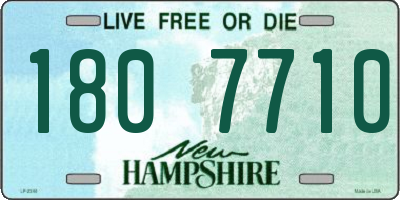 NH license plate 1807710