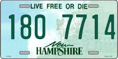 NH license plate 1807714