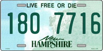 NH license plate 1807716