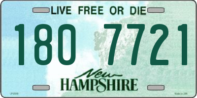 NH license plate 1807721
