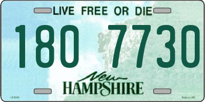 NH license plate 1807730