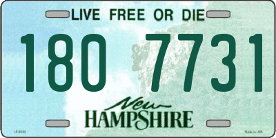 NH license plate 1807731