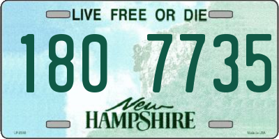 NH license plate 1807735
