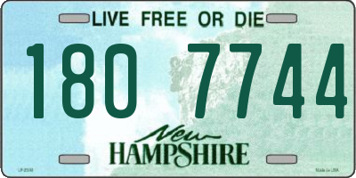 NH license plate 1807744