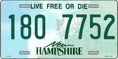 NH license plate 1807752