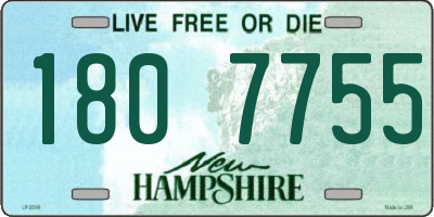 NH license plate 1807755