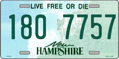 NH license plate 1807757