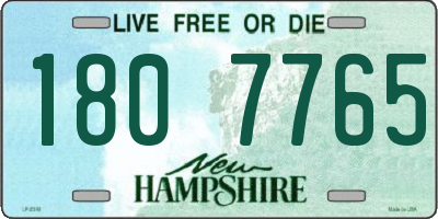 NH license plate 1807765