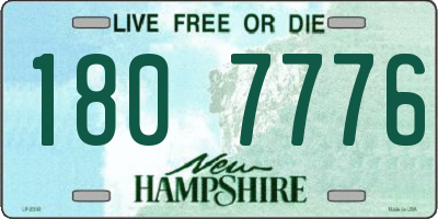 NH license plate 1807776