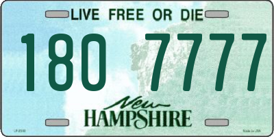 NH license plate 1807777