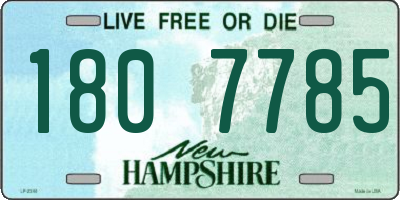 NH license plate 1807785