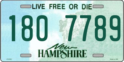 NH license plate 1807789