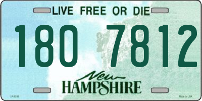 NH license plate 1807812