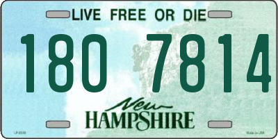 NH license plate 1807814