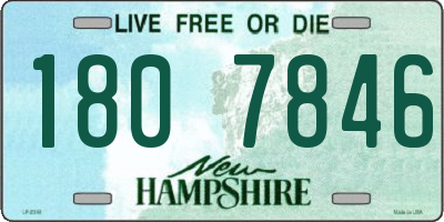 NH license plate 1807846