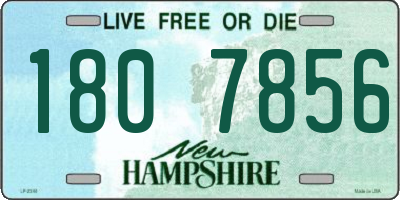 NH license plate 1807856