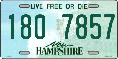 NH license plate 1807857
