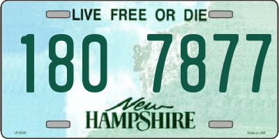 NH license plate 1807877