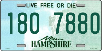 NH license plate 1807880